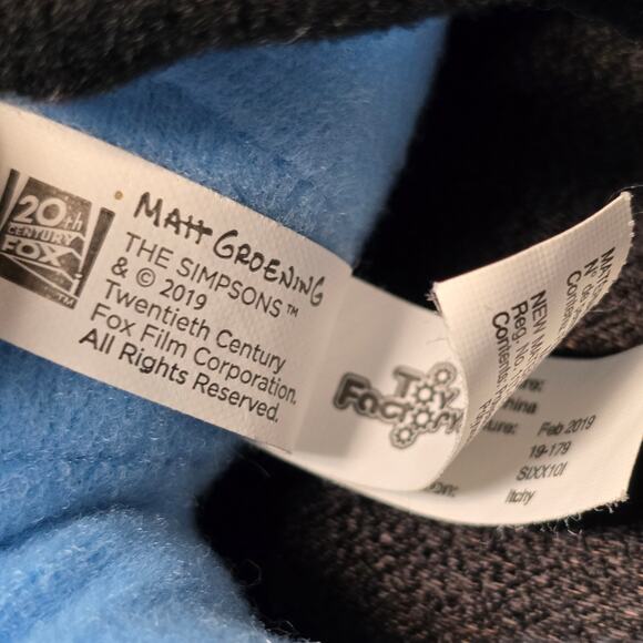 The Simpsons Itchy & Scratchy Show Mouse Stuffed Plush Toy Factory 11” - Picture 8 of 9